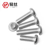 Yisi 304 round head cross screw stainless steel pan head machine screw bolt M1-M2M3M4M5M6M8M10 M2.5*12 (200 pieces)