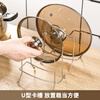 WORTHBUY pot lid rack home kitchen pot lid rack thickened super gravity-resistant stainless steel drain chopping board rack