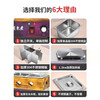 Shixishuo oden cooking machine commercial three-cylinder wooden frame oden special pot franchise chain four-cylinder skewers spicy hot pot ordinary 201 stainless steel basin) double cylinder wood grain with dust cover
