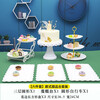 Lingyunhe Dessert Table Display Stand Afternoon Tea Dessert Stand Tea Break Setup Dessert Candy Plate Cake Tray Set Plastic Six-piece Set European Dessert Table Set 1 Set