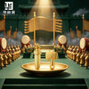 Huazi Gold Pure Gold 9999 Gold Nugget Fu Ax Yue Sword Weapon Gold Nugget Investment Gold Collection Gift Gift Fu Ax 2g