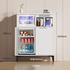 Melinda's new home and commercial multifunctional intelligent solid wood tea bar machine fully automatic water filling vertical water dispenser refrigerator refrigeration freezing living room tea water all-in-one milk bottle sterilization cabinet solid wood 615 elegant white (refrigerator refrigeration freezing + disinfection cabinet)
