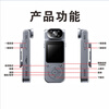 Qianli's new 4K ultra-high-definition camera with screen, conference recorder, riding video recorder, wearable magnetic back clip camera, portable interview driver, takeaway pocket artifact L19 flagship new product, free 32G+ card reader