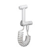 Durade (KSHD) German KSHD all-copper toilet spray gun companion bathroom flusher women's high-pressure water gun booster faucet nozzle matte white (double angle valve) spray gun set