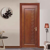 Oak solid wood painted door bedroom door Chinese style light luxury interior door hotel villa room door bathroom door custom rubber wood painted door 1