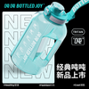Ton ton BOTTLED JOY ton ton cup ton ton bucket student water cup Wang Yibo same style straw cup large capacity kettle gray guard + one cover double drink *Tritan 2.5L