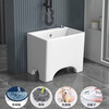 Balcony high-leg ceramic mop pool large large mop pool with legs floor-standing bathroom small mop washing pool 40*31*41cm (without faucet)