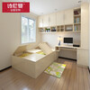 Schneiman whole house customized tatami bed teenager's room modern simple wardrobe bedroom furniture tatami bed bookcase storage cabinet solid wood color/square meter