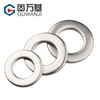 Guwanji 304 stainless steel metal gasket round flat washer ultra-thin flat washer retaining ring enlarged washer meson washer national standard M4x12x1 100 pieces