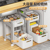 Youqin desk storage rack workstation artifact desktop floor-to-ceiling storage with wheels removable trolley for bags