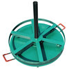 Cable pay-off tray Horizontal floor-standing disc reinforced and thickened channel steel pay-off rack Power optical cable pay-off device Reinforced 5T diameter 1 meter Pressure bearing/belt roller