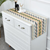 He Jiagong's new chest of drawers cover cloth TV cabinet tablecloth long dining table table flag coffee table sideboard shoe cabinet cloth cover 1 35*120cm