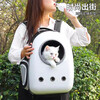 Bei Chuzhong Zhida Cat Bag Space Capsule Outdoor Portable Pet Backpack Car-mounted Large Outdoor Flight Case Suitcase Black and White No Side Door Suitable for Cats under 18 Jin