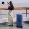 ITO suitcase large capacity men's and women's lightweight small password box checked box overseas boarding case trolley suitcase digital purple TRUNK 26 inches required to be checked
