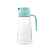 Automatic opening and closing oil pot, oil bottle, glass leak-proof oil pot, household large oil tank, seasoning bottle, vinegar pot, kitchen supplies, flip-top oil pot - 1 random color 630ml
