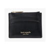 KATE SPADE luxury fashion brand women's wallet black leather card holder simple and fashionable 12383150 Black os