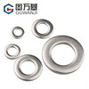 Guwanji 304 stainless steel metal gasket round flat washer ultra-thin flat washer retaining ring enlarged washer meson washer national standard M4x12x1 100 pieces