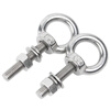 Baodefeng 304 stainless steel lifting eye screw nut set extended O-ring bolt with ring lifting screw M3x9 (2 sets)
