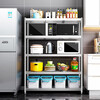 Fanruoman storage rack stainless steel shelf shelf kitchen storage rack floor-standing multi-layer shelf household storage rack length 120 width 40 height 180 five-layer thickened version