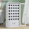 INFORM mobile phone storage cabinet, charging cabinet, electronic equipment management cabinet, school dormitory mobile phone cabinet, customizable storage cabinet, 72-door lower shelf outer glass mobile phone storage cabinet