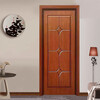 Oak solid wood painted door bedroom door Chinese style light luxury interior door hotel villa room door bathroom door custom rubber wood painted door 1