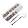 Guangqian Stainless Steel Precision Small Screw Set Parts of Eyeglasses Watches Digital Computer Micro Small Flat Head Screw Nut M1 Various Types of Fine Screws Several Precision Set Screws