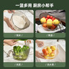YOUQIN Kitchen Rice Washing Artifact Rice Washing Sieve Rice Basin Draining Basket Household with Handle Washing Vegetables and Fruit Basin Transparent Dark Green