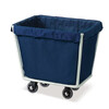 Square C-40 conical stainless steel linen cart, room service cart, dirty clothes collection cart, laundry room cleaning cart, C-40 stainless steel, discounts available upon consultation