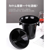 Jiaside plastic spit bucket red wine bucket champagne bucket blind tasting bucket ice bucket ice grain black wine party small wine bucket black large spit bucket-3L