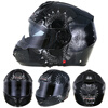 Tank motorcycle helmet T270 face-off helmet 3C certified dual-lens four-season helmet sub-black ghost night XL