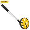 Deli distance measuring wheel hand-pushed roller distance measuring digital display mechanical high-precision large roller outdoor measuring ruler distance meter without cloth bag small mechanical wheel (diameter 160mm)