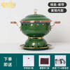 Touchmiss (touchmiss) cloisonné single small hot pot household one person one pot copper alcohol hot pot club hotel special copper hot pot red bottom-royal belt 16.5cm