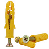 Hasdick Beijing warehouse delivery small yellow croaker plastic expansion tube expansion screw rubber plug bolt expansion plug self-tapping screw set 10*80mm 50 sets