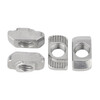 JINGGONG European standard T-type slider marble elastic nut 20/30/40/45 type national standard aluminum profile accessories hammer head boat-shaped T-type nut type 20-M3 (50 pieces) nickel-plated
