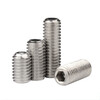 Guwanji 304 stainless steel set screw concave end tightening machine rice cup tail headless hexagonal screw Kimi top screw screw M4x6 100 pieces