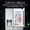 LG635L side-by-side refrigerator, fully automatic ice making machine, air-cooled, frost-free, energy-saving, variable frequency, purifying, flavor-preserving, see-through window door-in-door, household large-capacity smart embedded see-through window ice making machine, silver S651MB78B