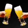 Lukaris Jinshan craft beer mug set large crystal juice cup wheat beer mug ktv hotel home use 12-piece Jinshan beer mug 330ml
