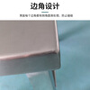 Huizhen 201 stainless steel work chair operation stool staff stool canteen stainless steel square stool 310*255*300mmHK190 can be customized
