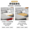 Xuan Shuo Guifei combination small and medium-sized apartment fabric sofa solid wood frame modern simple living room furniture modern simple sofa four seats + imperial concubine (comfortable version) + coffee table (high density sponge seat bag/mercerized velvet)