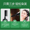 HERBGOD Hair Dye Comb Color Hair Dye Cream Plant Natural Solid Color Non-stick Scalp Bubble Dye for Women and Men Black
