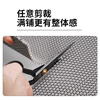 Haoskop hollow anti-slip floor mat 0.9m*1m*4.5mm thick gray bathroom toilet kitchen drainage anti-slip wear-resistant mud scraping outdoor S-type PVC floor mat can be cut