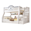 St. Burton children's bunk bed solid wood high and low bed bunk bed bunk bed two-layer wooden bed double bed ladder type upper bunk width 1.3 meters, bottom bunk width 1.5 meters