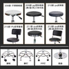 Wenstan WST208 workshop stool stainless steel assembly line work stool round lifting swivel chair hospital workstation wheel type