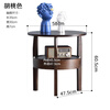 Jiayi solid wood small coffee table simple sofa side cabinet living room side table small round table creative side table tea table bedside table