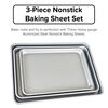 Viking non-stick baking pan 3-piece set, aluminum steel 0.8mm