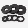 Weiwang mold grade 8.8 black high-strength thickened gasket round enlarged pressure plate flat washer widened metal round meson M12 (outer 30 thick 4.5) (10 pieces)