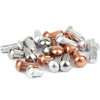 Jinchao GB827 aluminum stainless steel knurled aluminum rivets copper nameplate solid rivets M2.5M3M4M5 M2*5 (100 pieces) copper