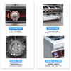 Fesmaiko stainless steel clay pot stove commercial 468-burner gas stove multi-head energy-saving gas liquefied gas casserole porridge stove eight burners 130x72x80+15