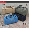 Duffel bag large capacity Oxford cloth moving bag travel storage bag thickened canvas men's and women's luggage bag large capacity khaki extra large 80 liters large