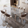 Croft dining table home thickened slate elephant leg dining table and chair combination light luxury dining table 905# 1.3m one table and four chairs